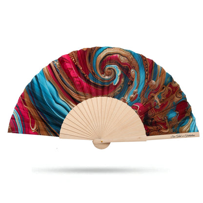 Baroque Swirl Hand Fan