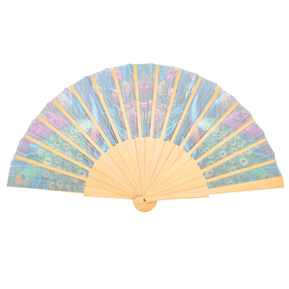 Peacock Radiance Hand Fan