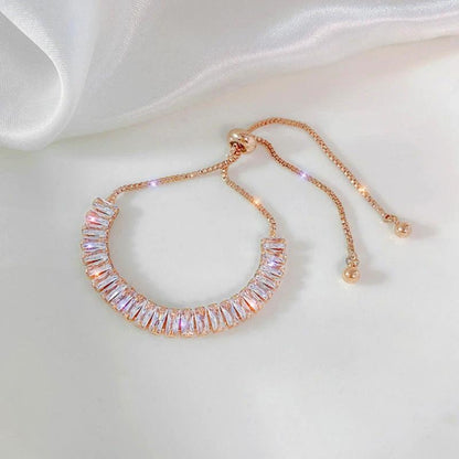 Rhinestone Bracelet Ins Fashion Shiny Adjustable Bracelet Women Jewelry
