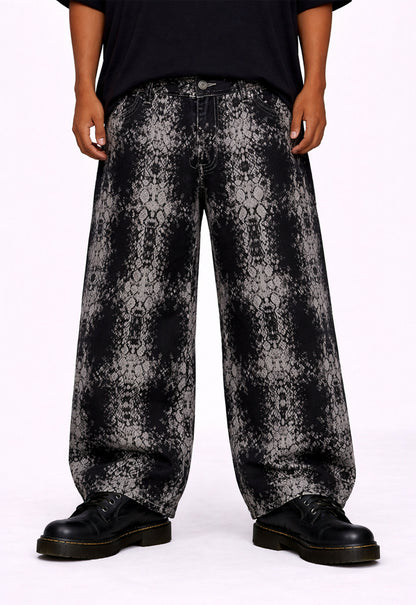 SNAKESKIN DENIM