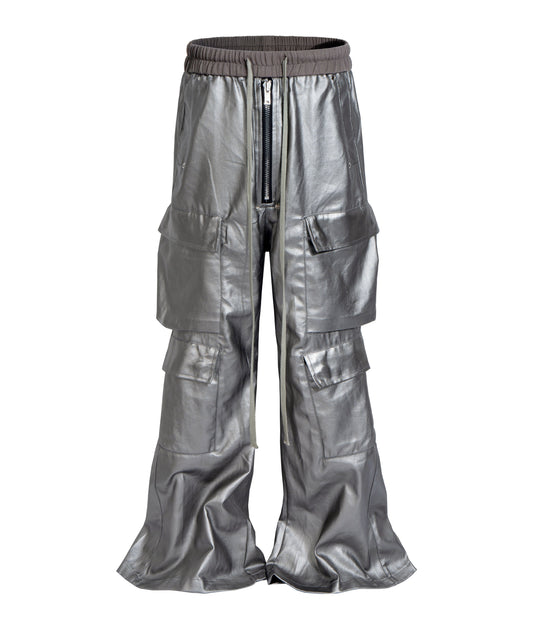 METTALIC FLOW CARGO PANTS