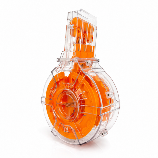 H416&M16 22-Round Transparent Drum Magazine