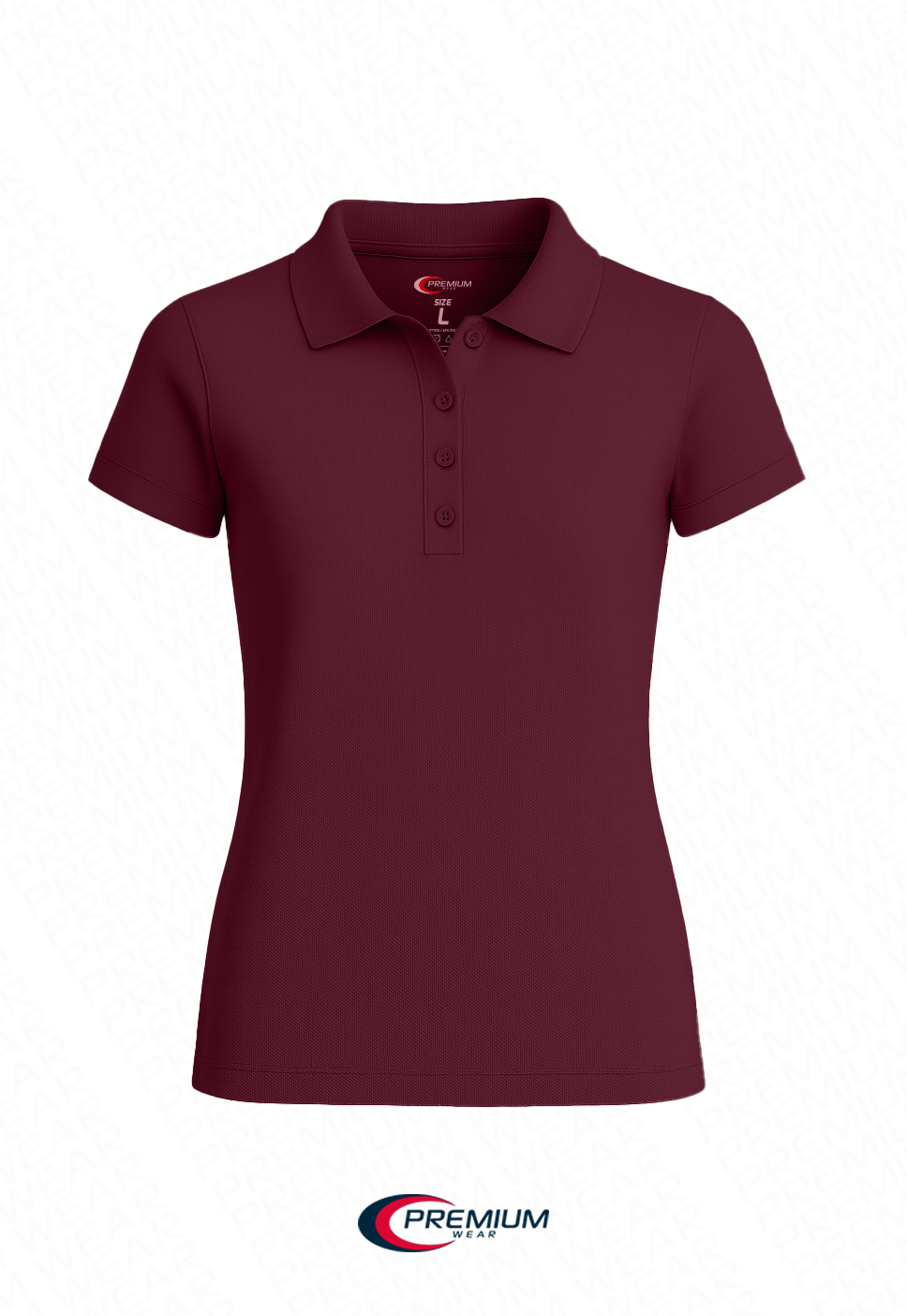 Juniors Short Sleeve Pique Polo Shirt - BIG SIZE