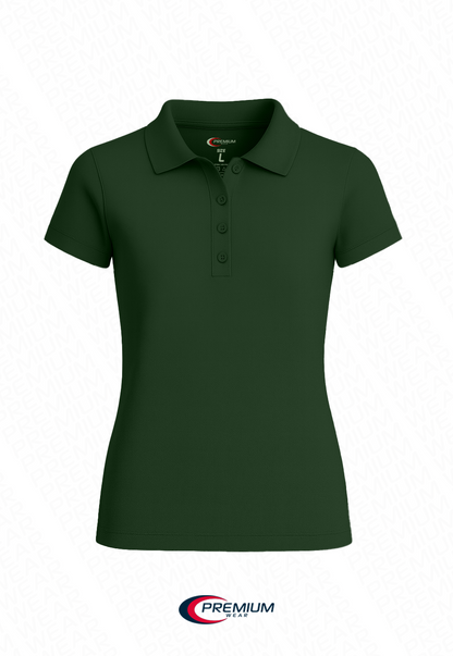 Juniors Short Sleeve Pique Polo Shirt