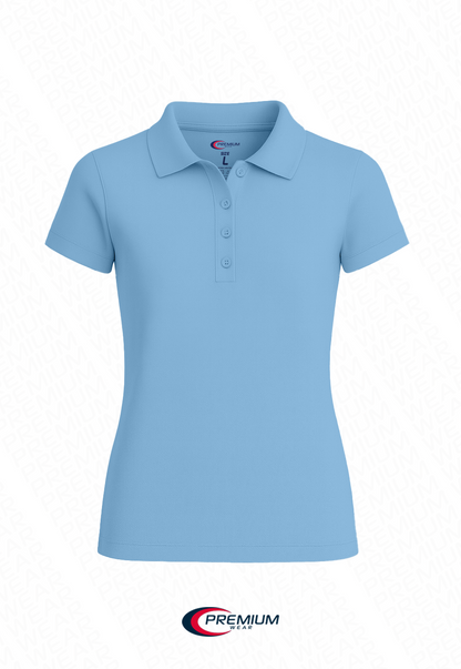 Juniors Short Sleeve Pique Polo Shirt - BIG SIZE