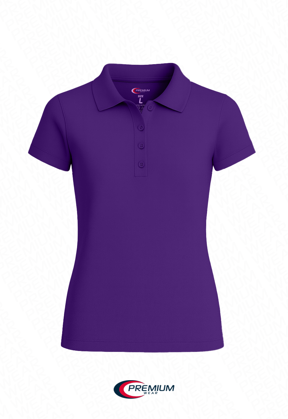 Juniors Short Sleeve Pique Polo Shirt - BIG SIZE