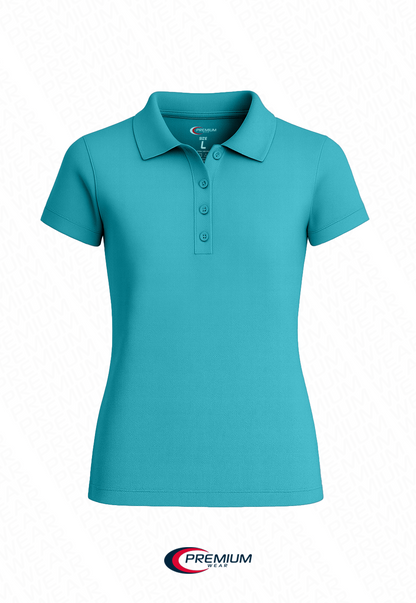 Juniors Short Sleeve Pique Polo Shirt - BIG SIZE