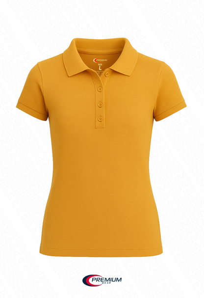 Juniors Short Sleeve Pique Polo Shirt - BIG SIZE