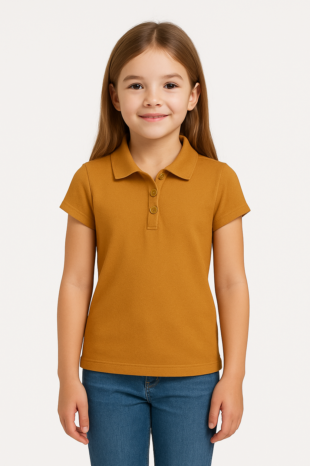 Juniors Short Sleeve Pique Polo Shirt