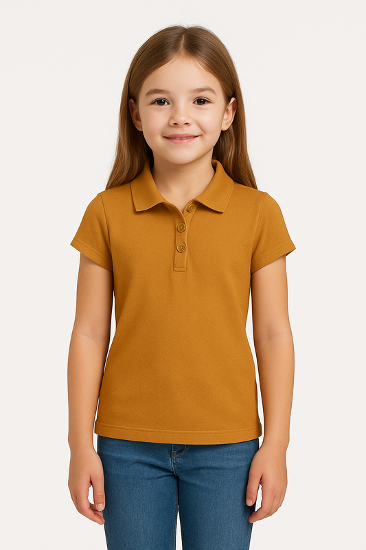 Juniors Short Sleeve Pique Polo Shirt