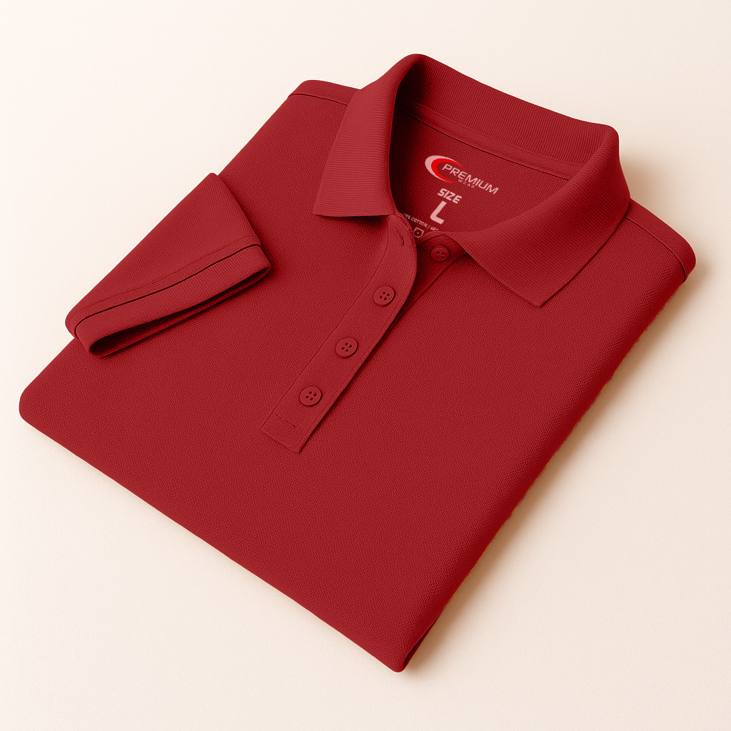 Juniors Short Sleeve Pique Polo Shirt - BIG SIZE