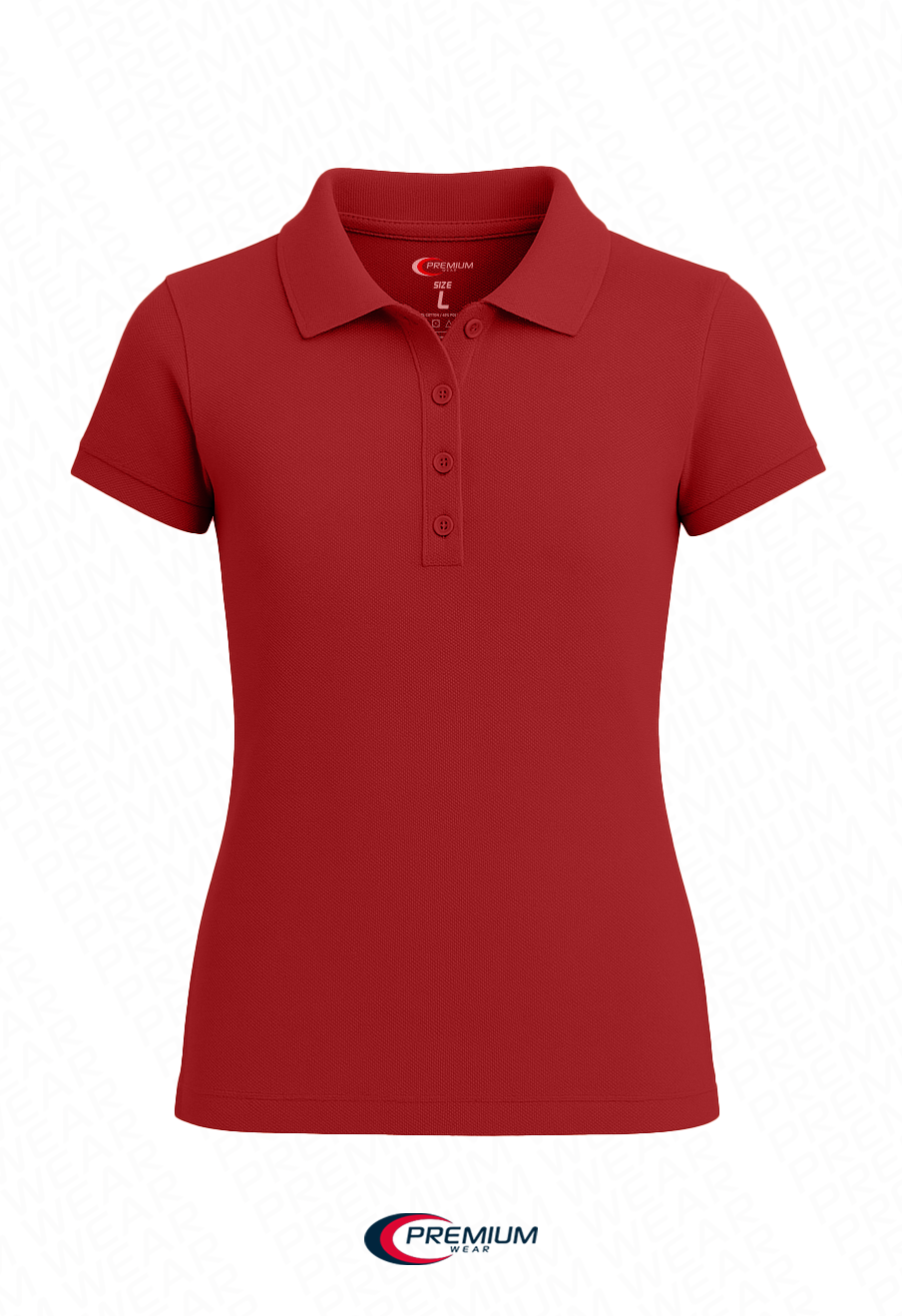 Juniors Short Sleeve Pique Polo Shirt - BIG SIZE