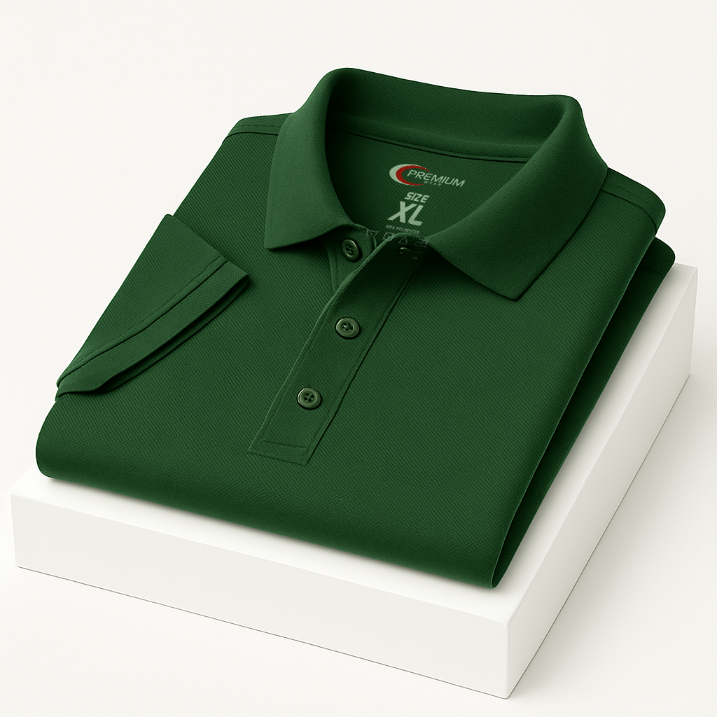 Men's Dri Fit Moisture Wicking Polo Shirt - Big Size