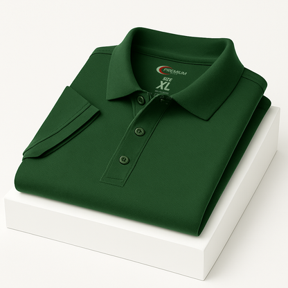 Men's Dri Fit Moisture Wicking Polo Shirt - Big Size