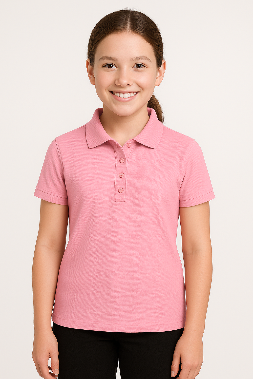 Juniors Short Sleeve Dri Fit Moisture Wicking Polo Shirt