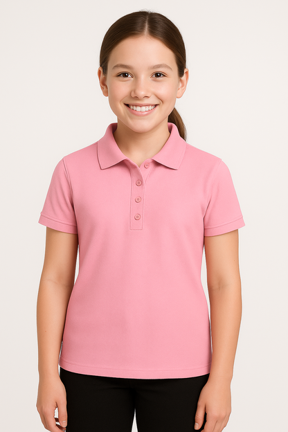 Juniors Short Sleeve Dri Fit Moisture Wicking Polo Shirt