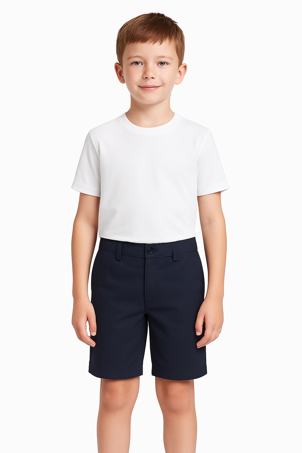 Boys Flat Front Husky Shorts