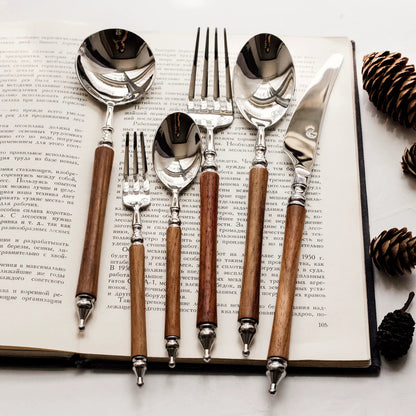 Paris Vintage Huanghua Pear Wood Cutlery Set | 3CARATS