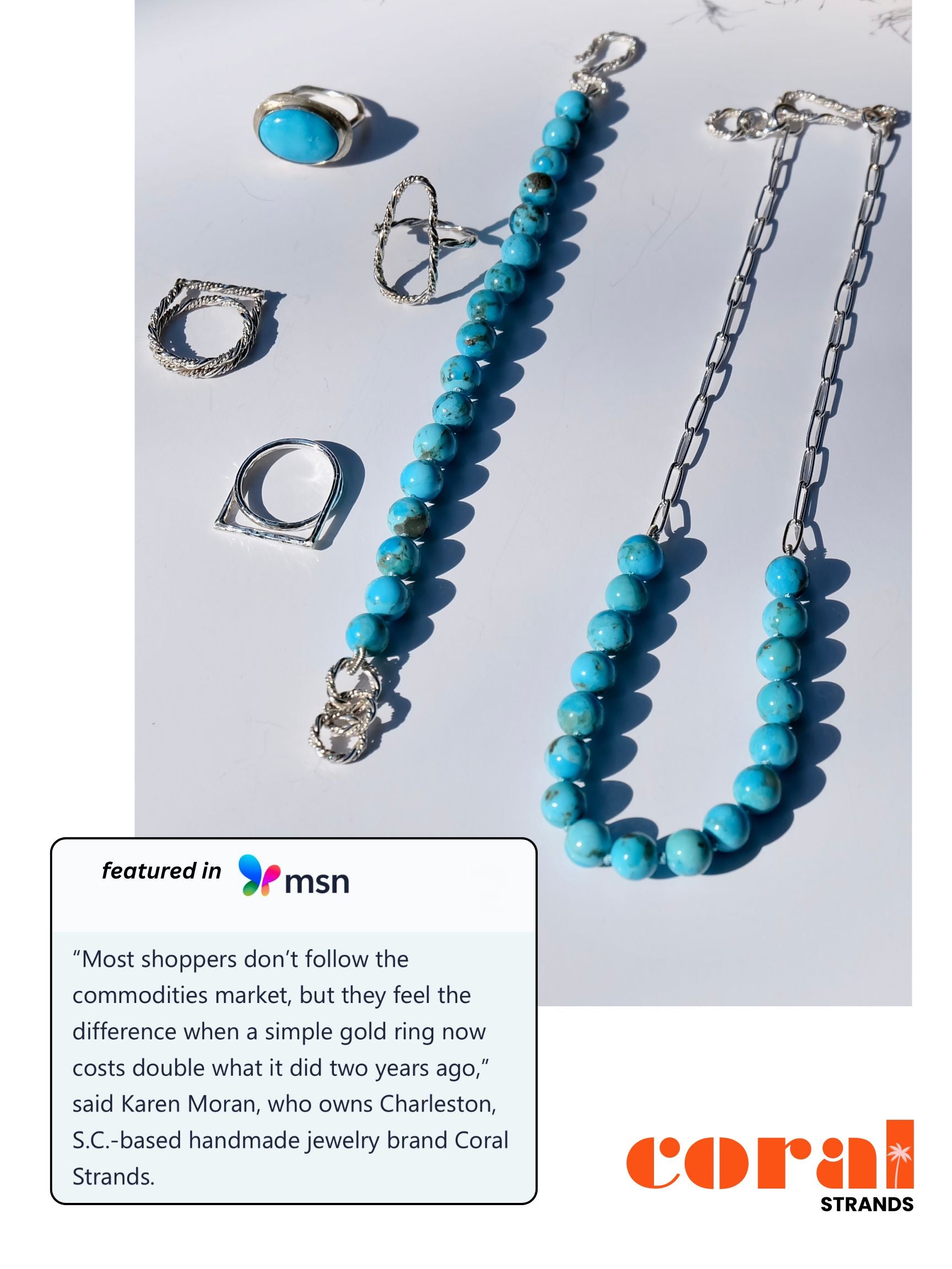 Golden Hills Turquoise Rings