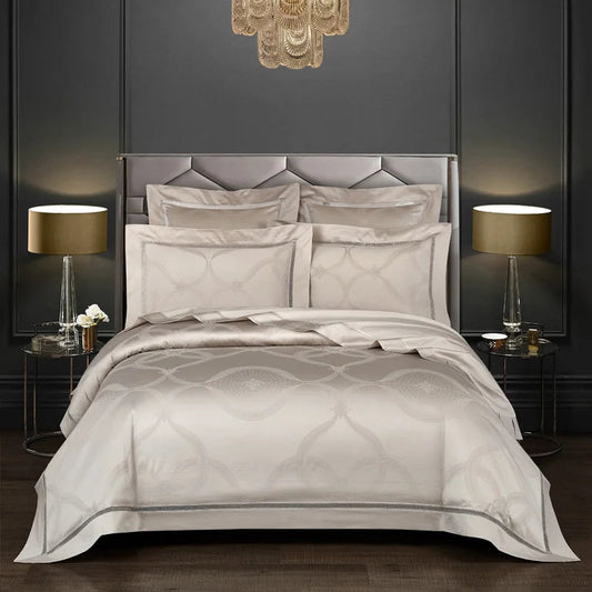 Premium Egyptian Cotton Jacquard Duvet Cover Set | 3CARATS