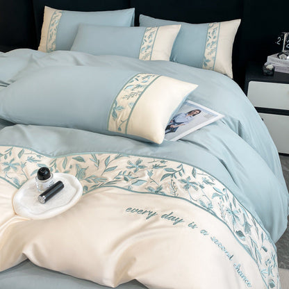 Premium French 100S Long-Staple Cotton Embroidered Bedding Set | 3CARATS