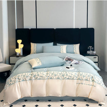 Premium French 100S Long-Staple Cotton Embroidered Bedding Set | 3CARATS