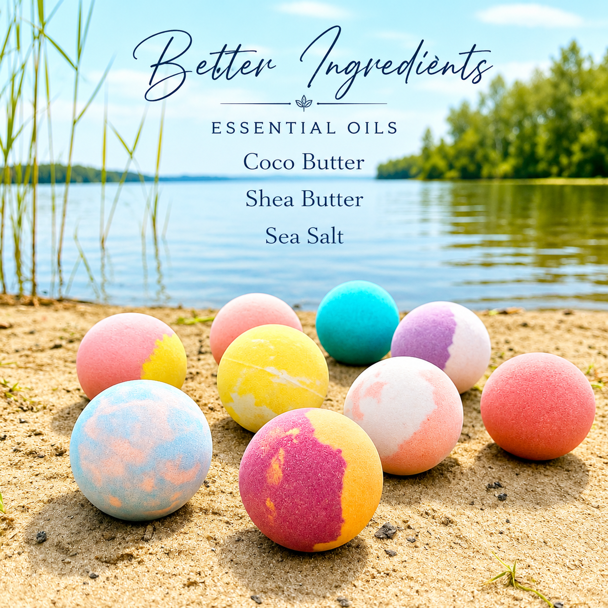 EvolutionUSA 24pc Refresh Bath Bombs for Women & Kids