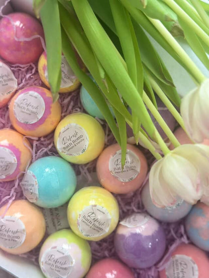 EvolutionUSA 24pc Refresh Bath Bombs for Women & Kids