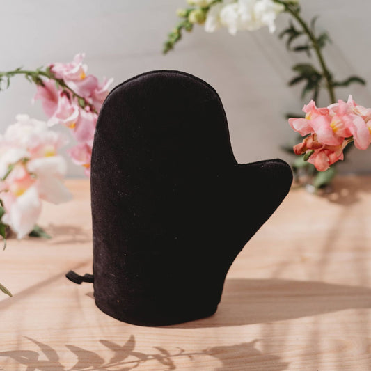 Double-Sided Velvet Tanning Mitt — Flawless Application Every Time
