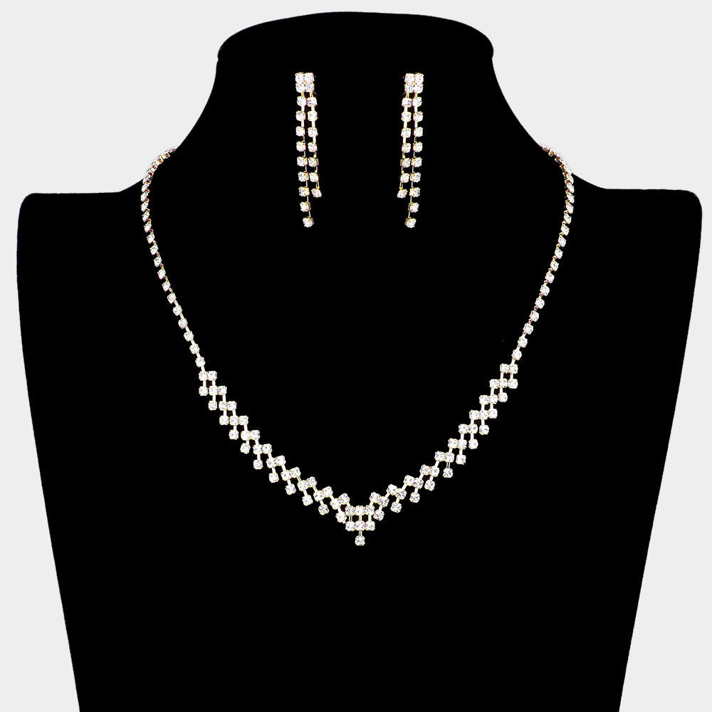 Rhinestone Pave Necklace