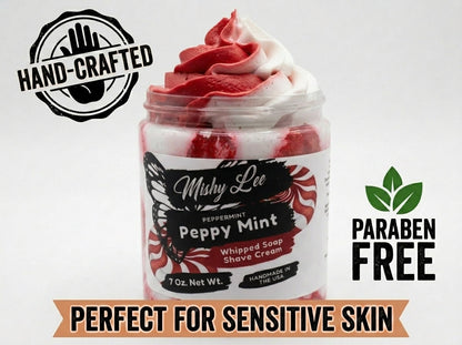 Peppy Mint Whipped Soap and Shave Cream