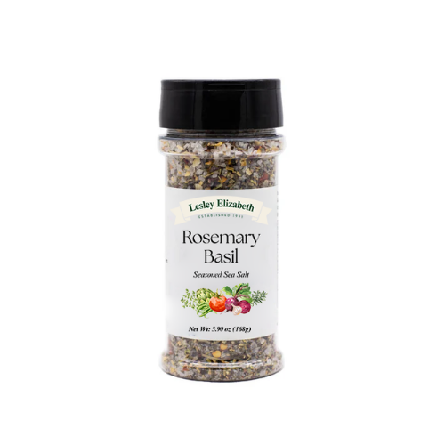 Lesley Elizabeth Rosemary & Basil Seasoned Sea Salt, PET (252mL)