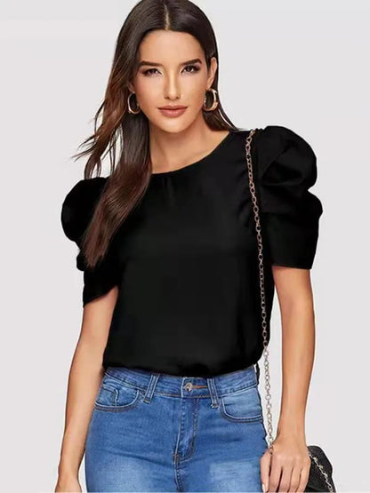 Chic Bubble Sleeve Blouse Summer Style Urban Ease