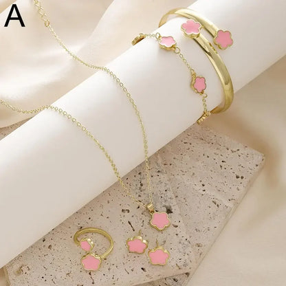 Plum Blossom Plant Five Leaf Flower Five Piece Set