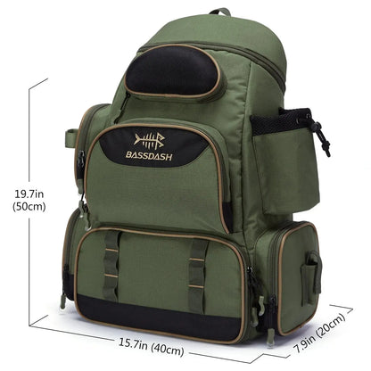 Heavy-Duty Waterproof Backpack for Fishermen