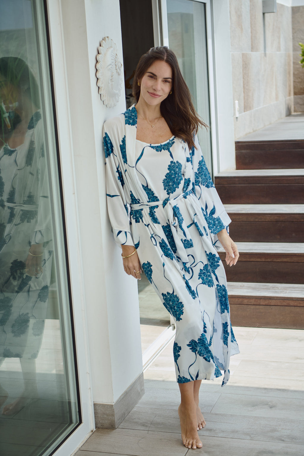 Washable Silk Kimono - Blossom