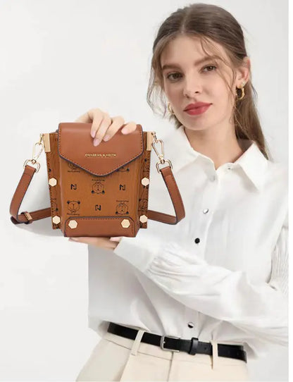 Crocodile Pattern Crossbody Bag for Women
