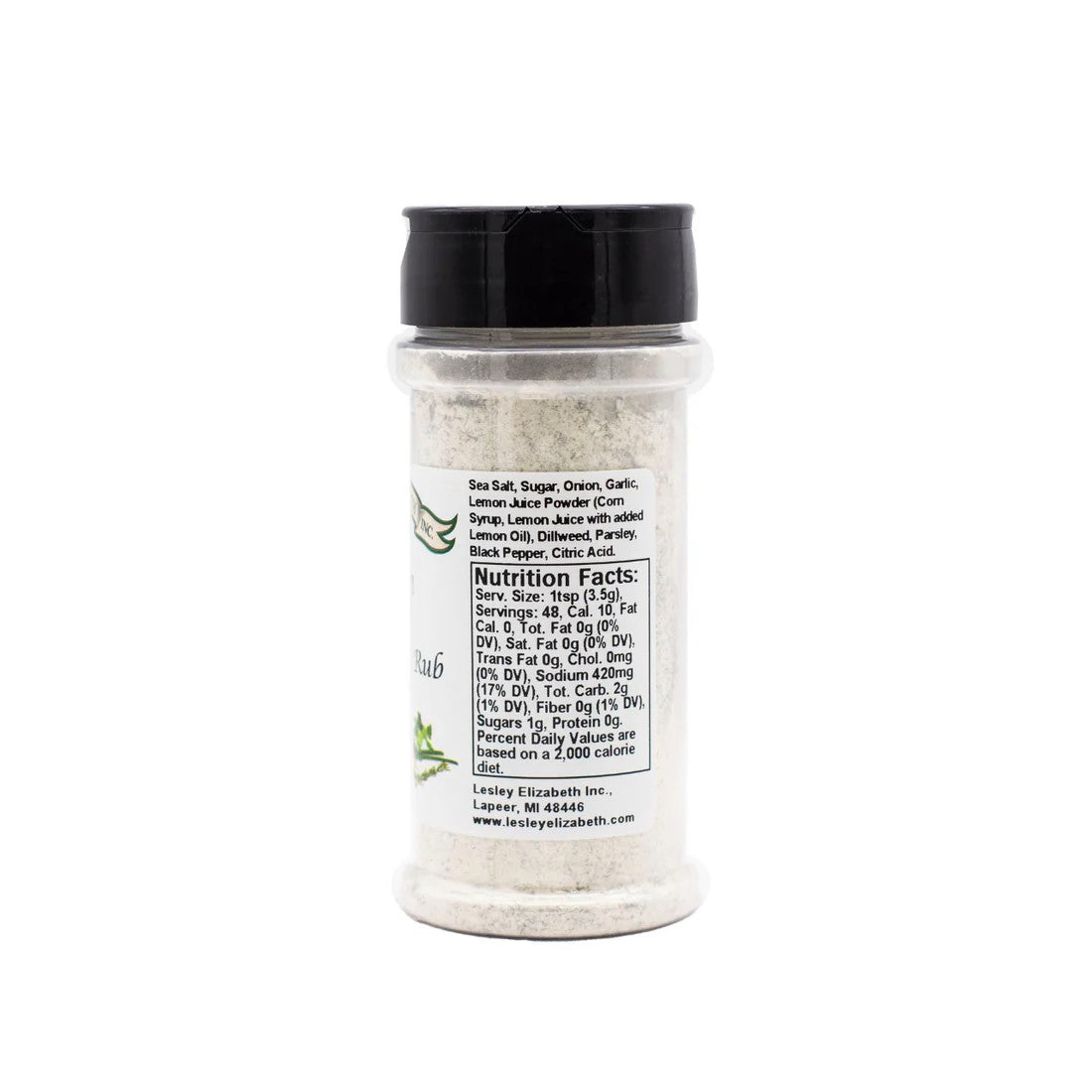 Lesley Elizabeth Salmon Seasoning & Rub, PET (250mL)