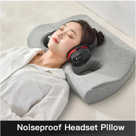 Memory Foam Pillow with Ear Hole
