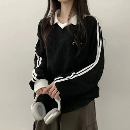 Women Sweatshirts Long Sleeve Polo Shirts