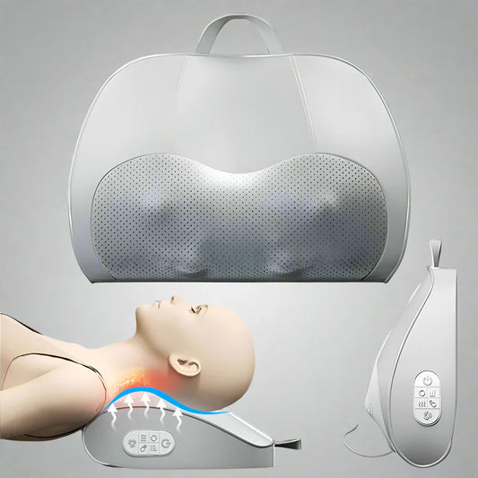 Heated Shiatsu Massage Pillow with Infrared Therapy