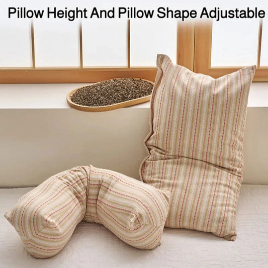 Cervical Protection Buckwheat Pillow – Ergonomic Neck Support