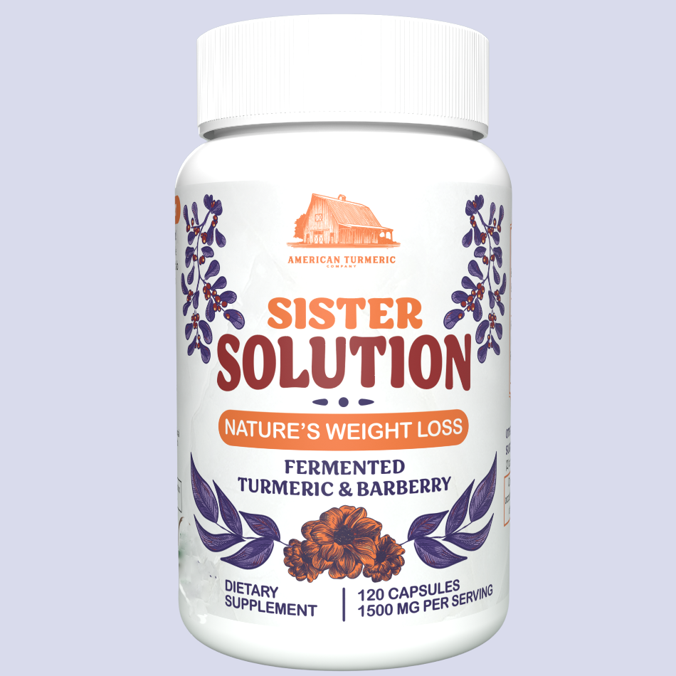 Sister Solution Fermented Turmeric & Barberry Capsules – Synergistic, Lead-Free – 120 Count