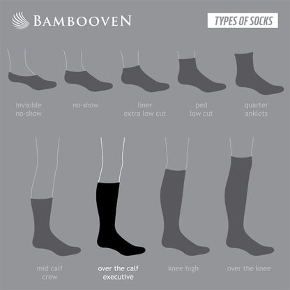 Men’s Bamboo Dress Socks 6-Pack – Assorted Colors