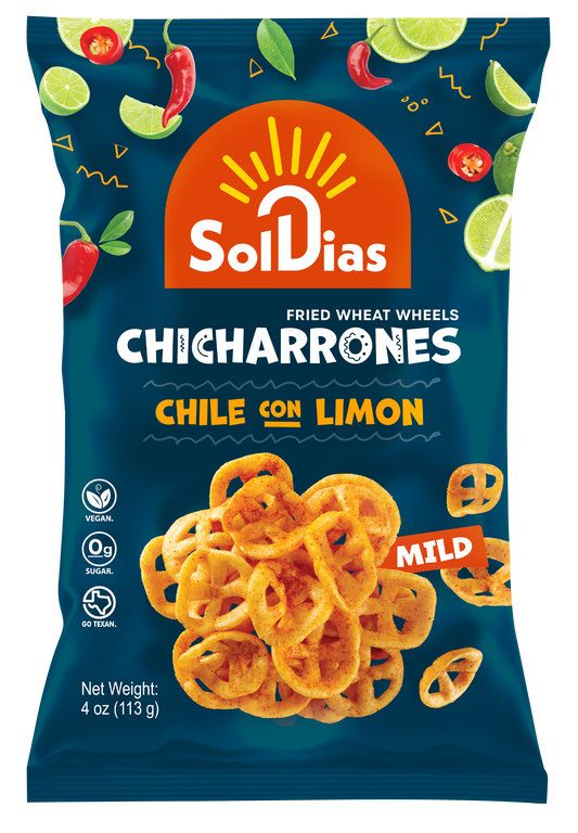 Chicharrones Chile Limon | Fried Wheat Wheels | 4 oz