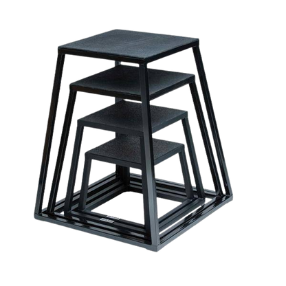 Steel Plyo Boxes – Heavy-Duty Plyometric Jump Platforms with Anti-Slip Rubber Top – Available in 12", and 18" Heights – Stackable, Stable, Built for Strength and Conditioning