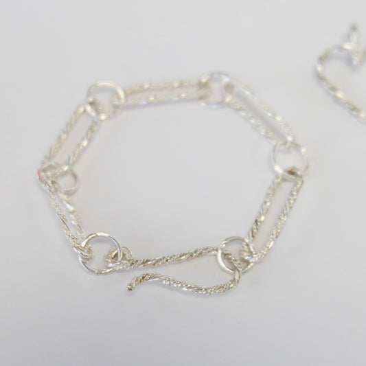 Sterling Silver Paperclip Bracelet