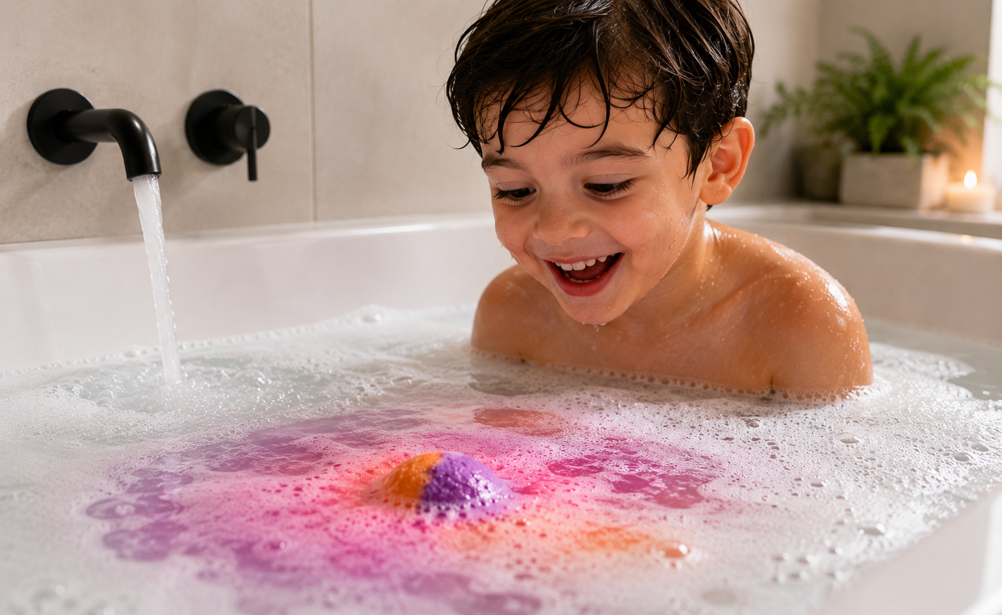EvolutionUSA 1pc Epic Superhero Bath Bombs for Kids - Red
