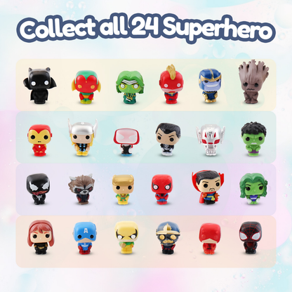 EvolutionUSA 1pc Epic Superhero Bath Bombs for Kids - Red