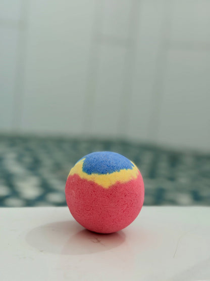 EvolutionUSA 1pc Epic Superhero Bath Bombs for Kids - Red